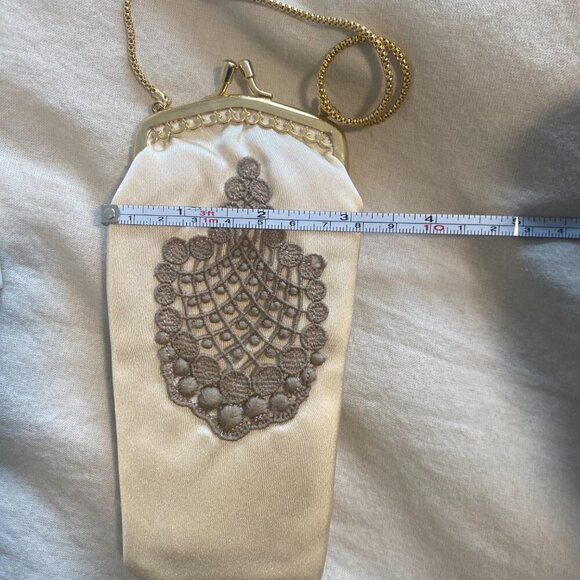 NWOT Vintage Kiss Clasp Evening Bag Handbag Mini Bag Coin Purse Made in England - Picture 9 of 9